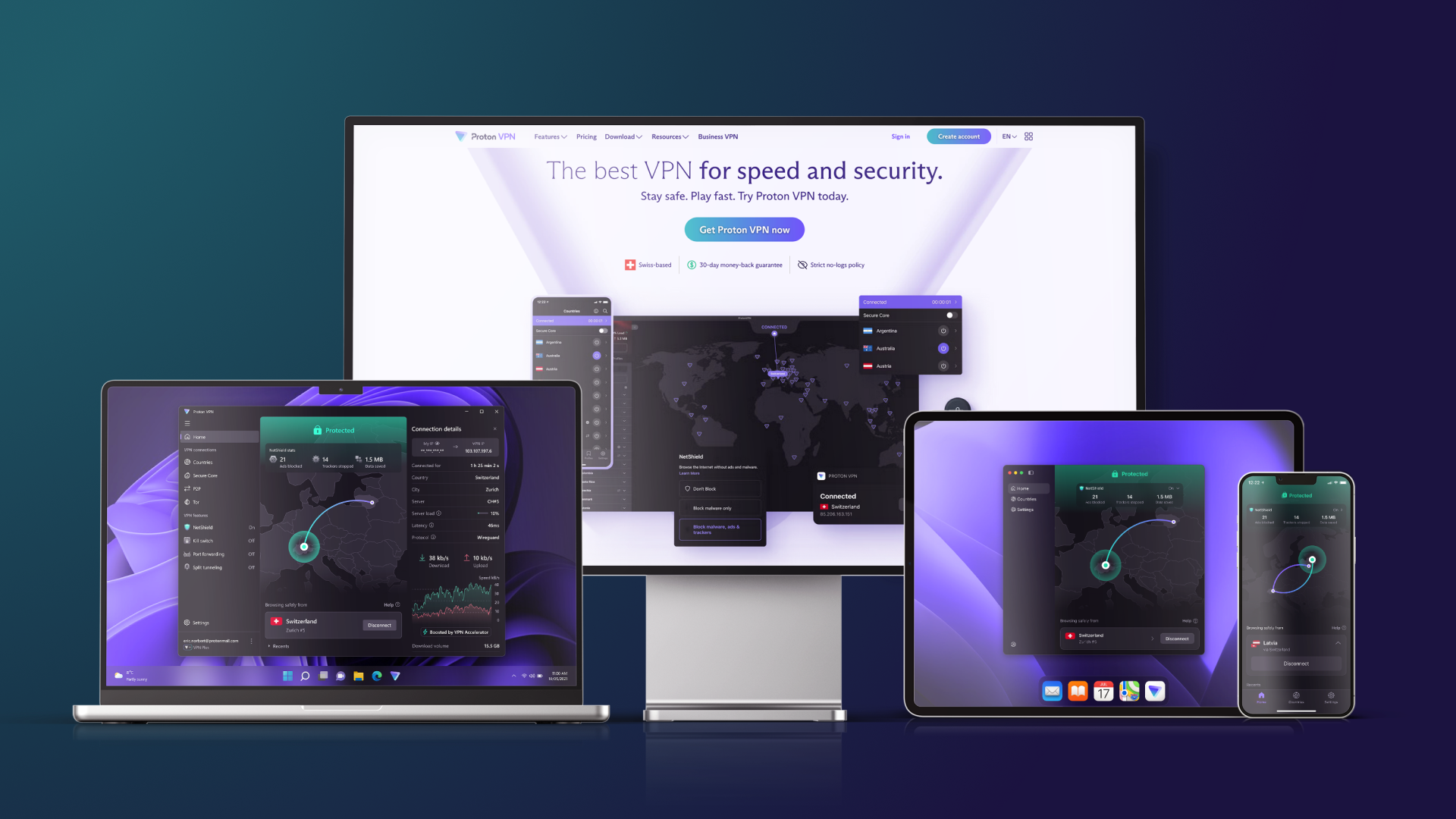 ProtonVPN Interface
